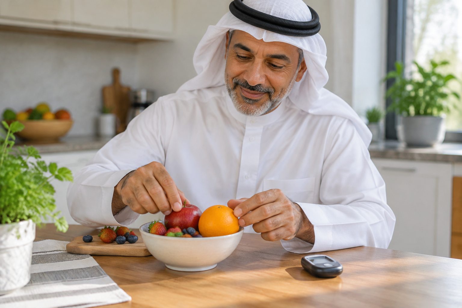 الفاكهة وصحة العين لدى مريض السكري: فوائد وحدود