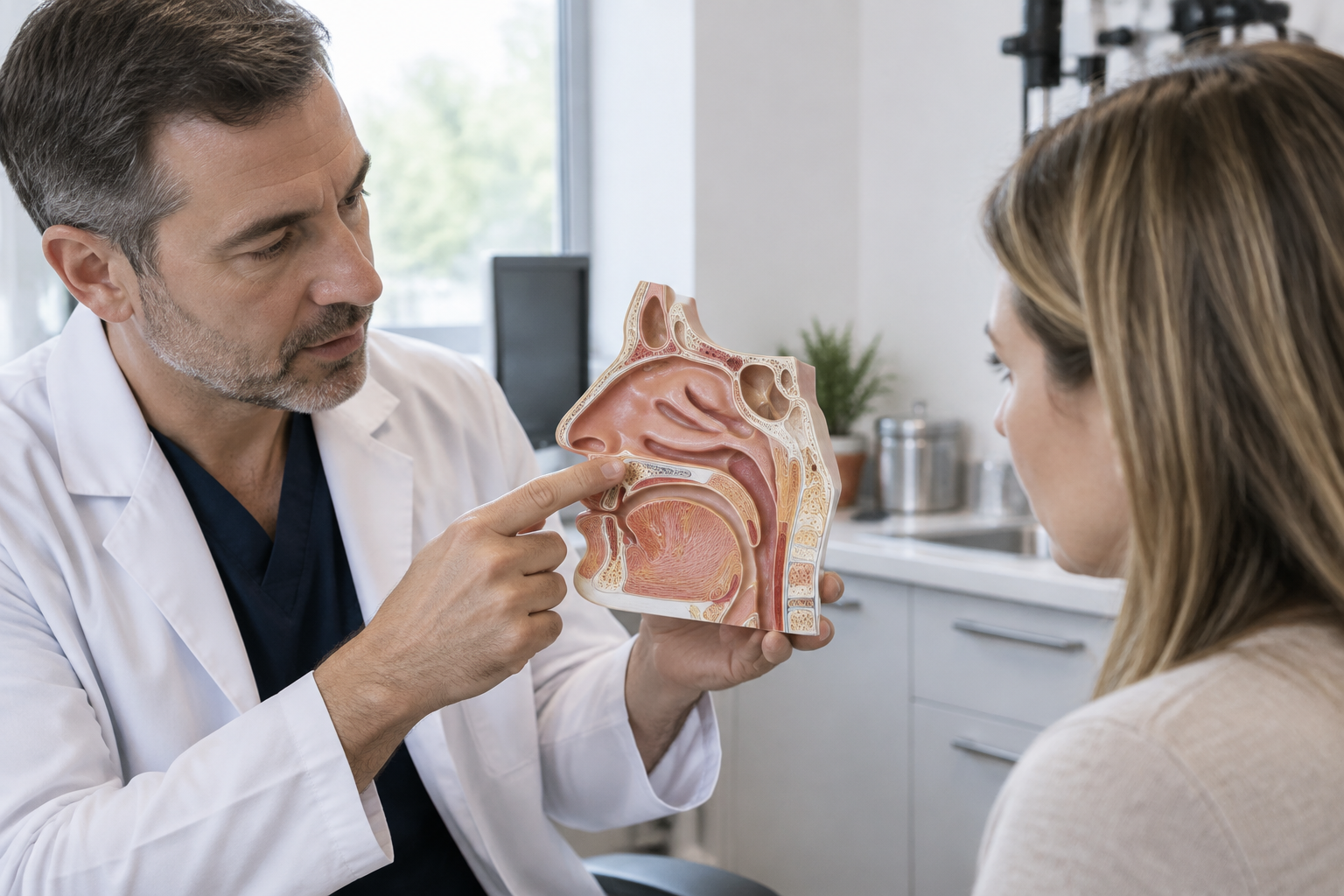 القرين الأنفي السفلي: وظيفته وأسباب تضخمه وعلاجه