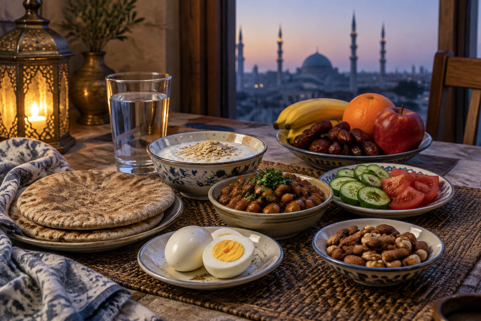 ماذا تأكل في السحور لشبع أطول وعطش أقل؟