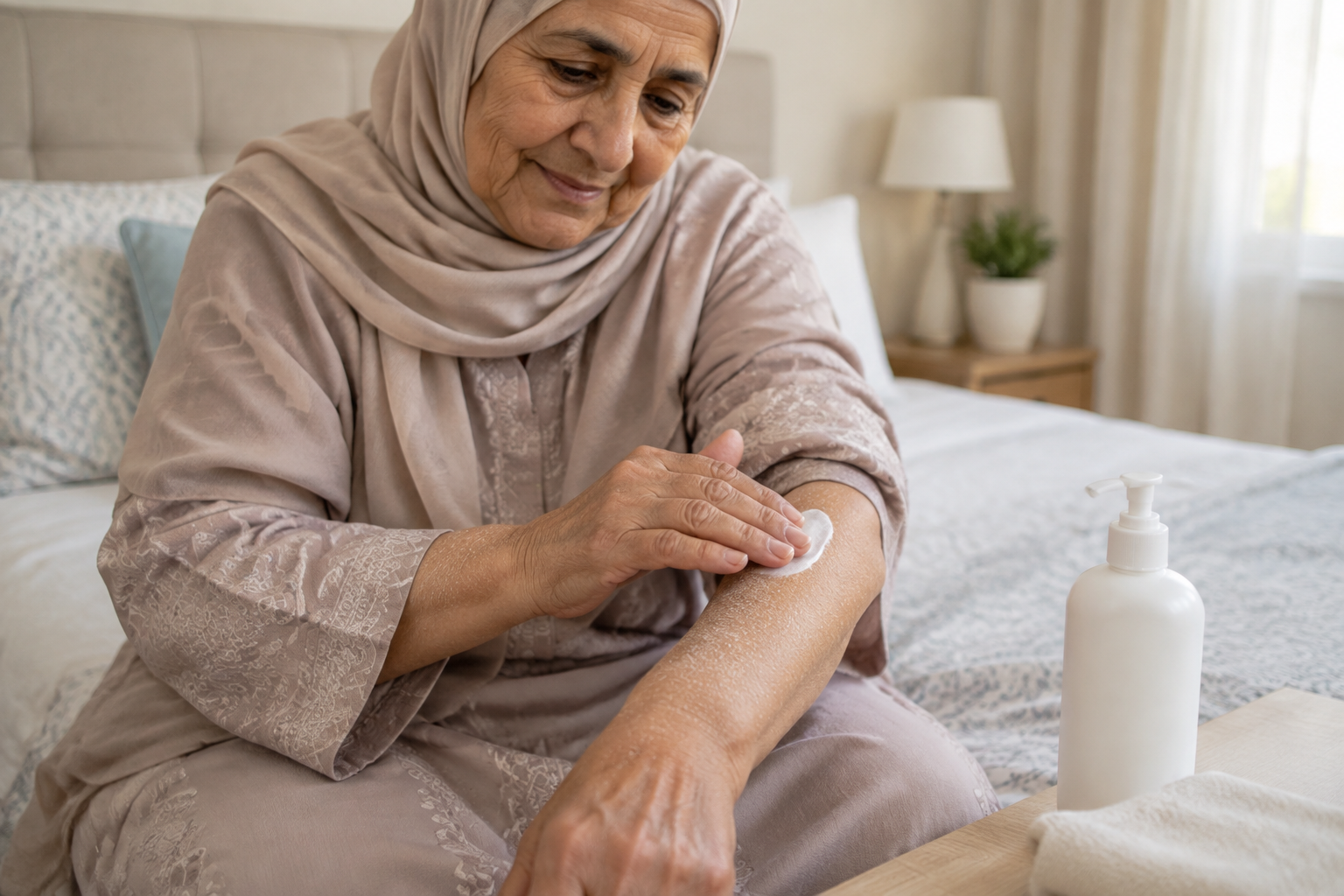 جفاف الجلد لدى كبار السن: خطوات للعلاج وحماية البشرة