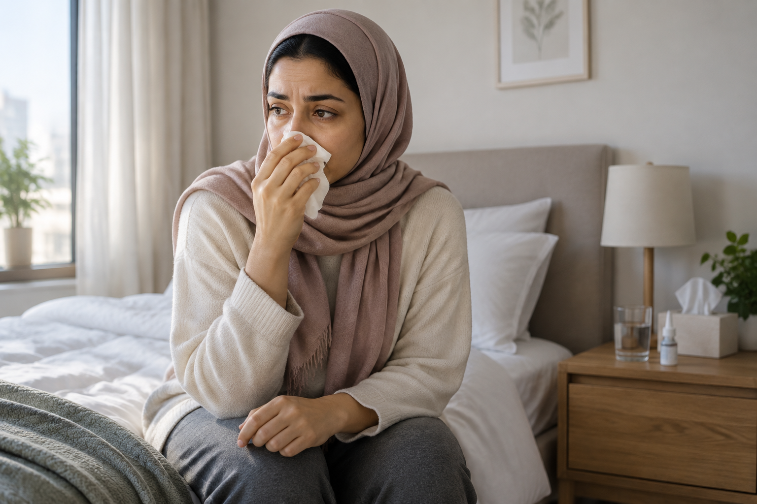 العطاس عند الاستيقاظ: أسباب حساسية الصباح وكيف تخففها