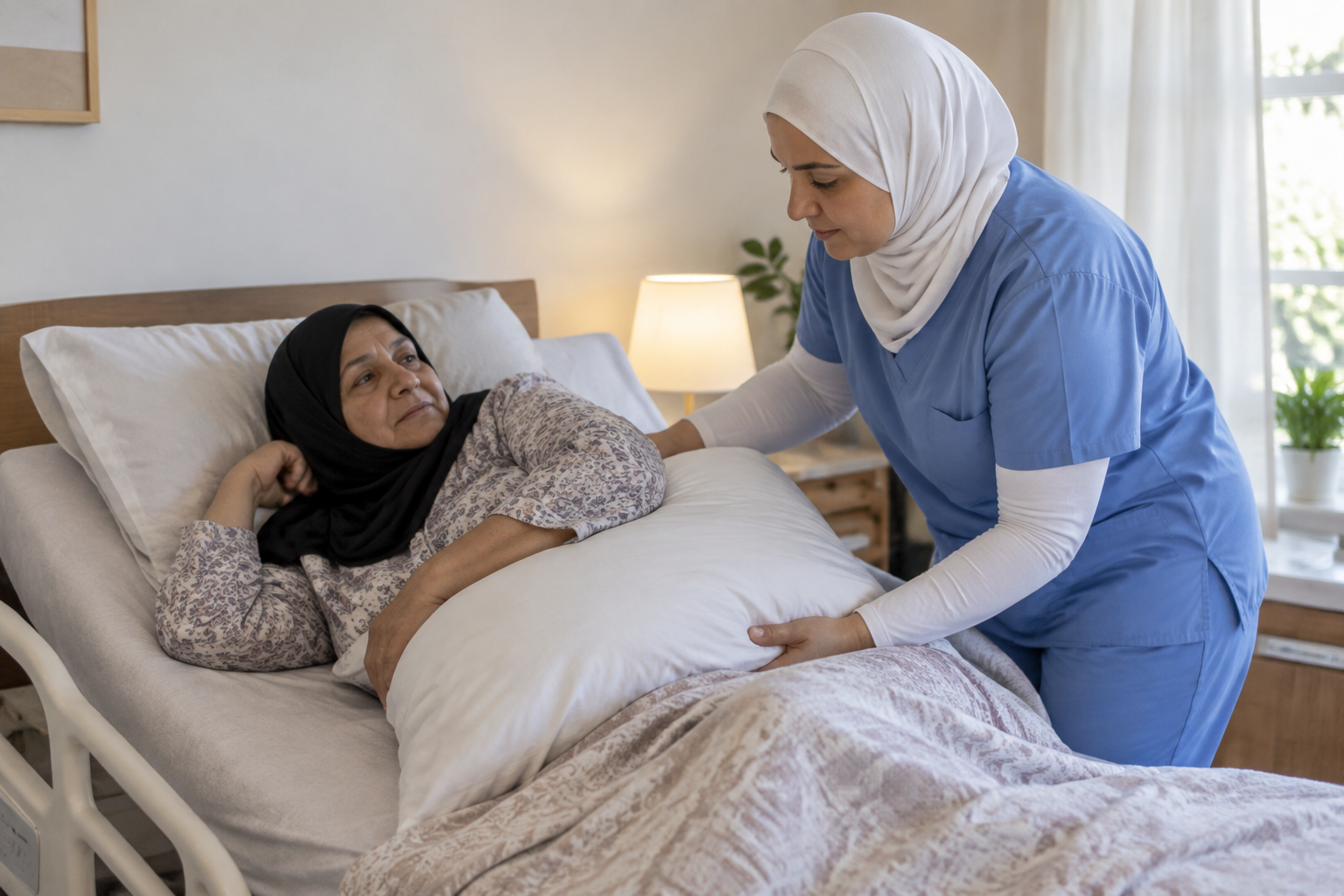 رعاية طريح الفراش: خطوات للراحة والوقاية من المضاعفات