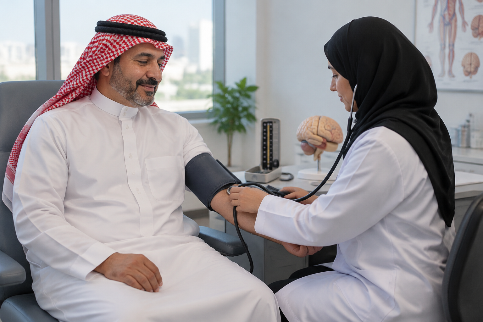 كيف تؤثر عصبونات الدماغ في ارتفاع ضغط الدم؟