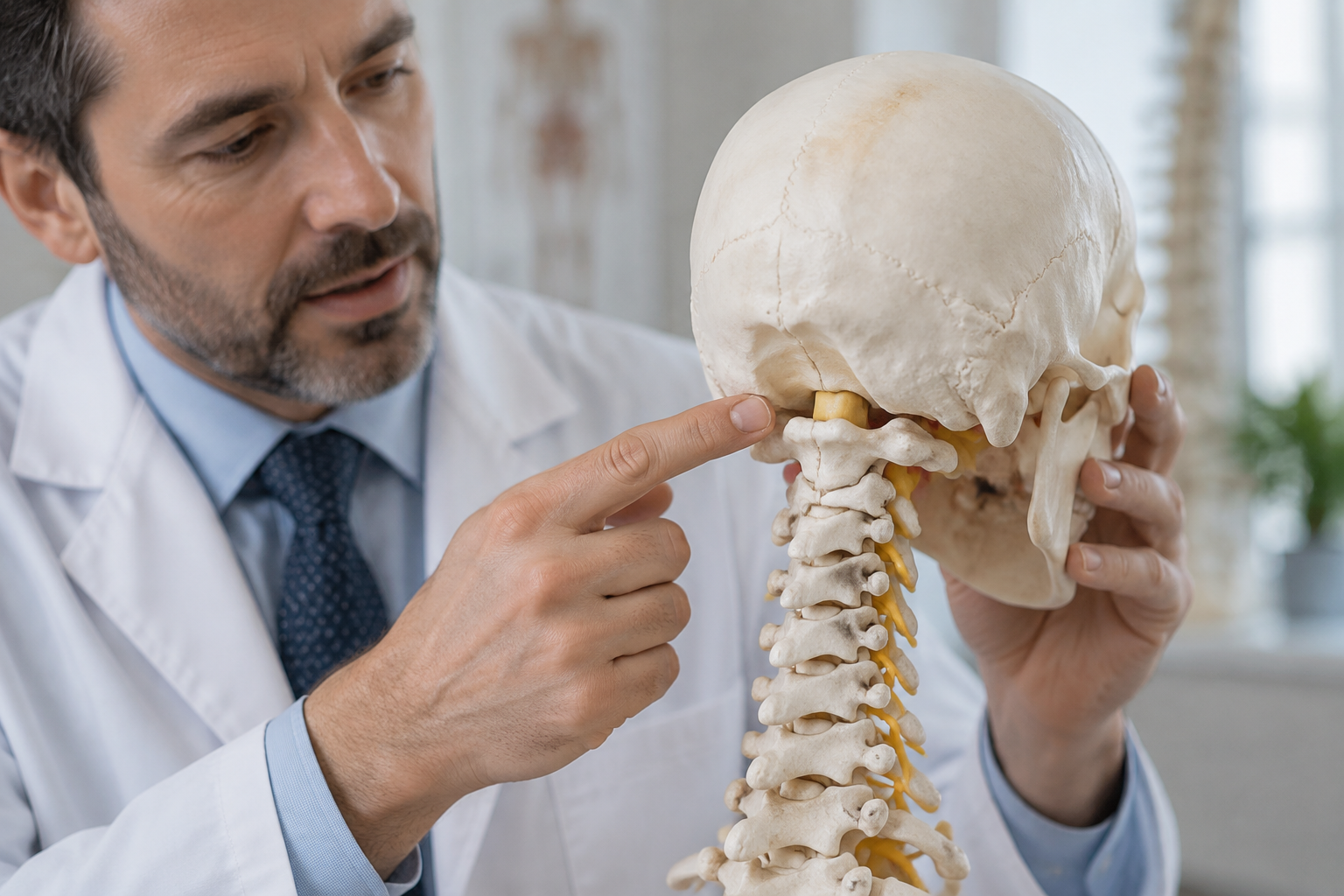 التقذّل: التحام أولى فقرات الرقبة بالجمجمة