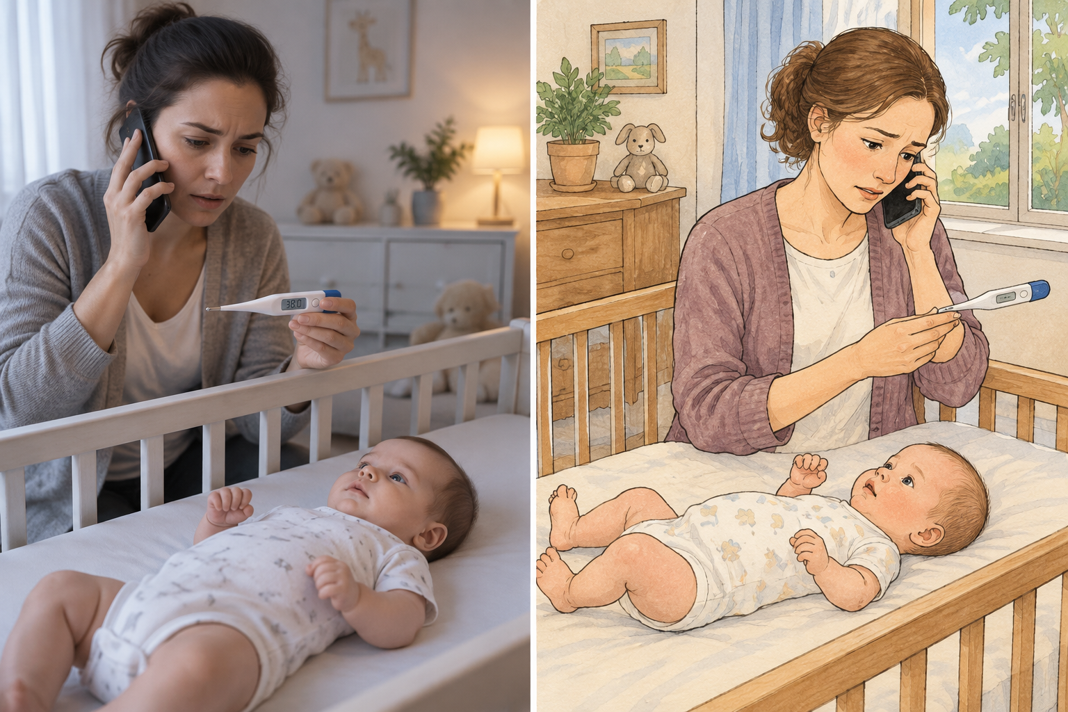 حمى عند الرضيع أقل من ثلاثة أشهر: متى تذهب للطوارئ؟