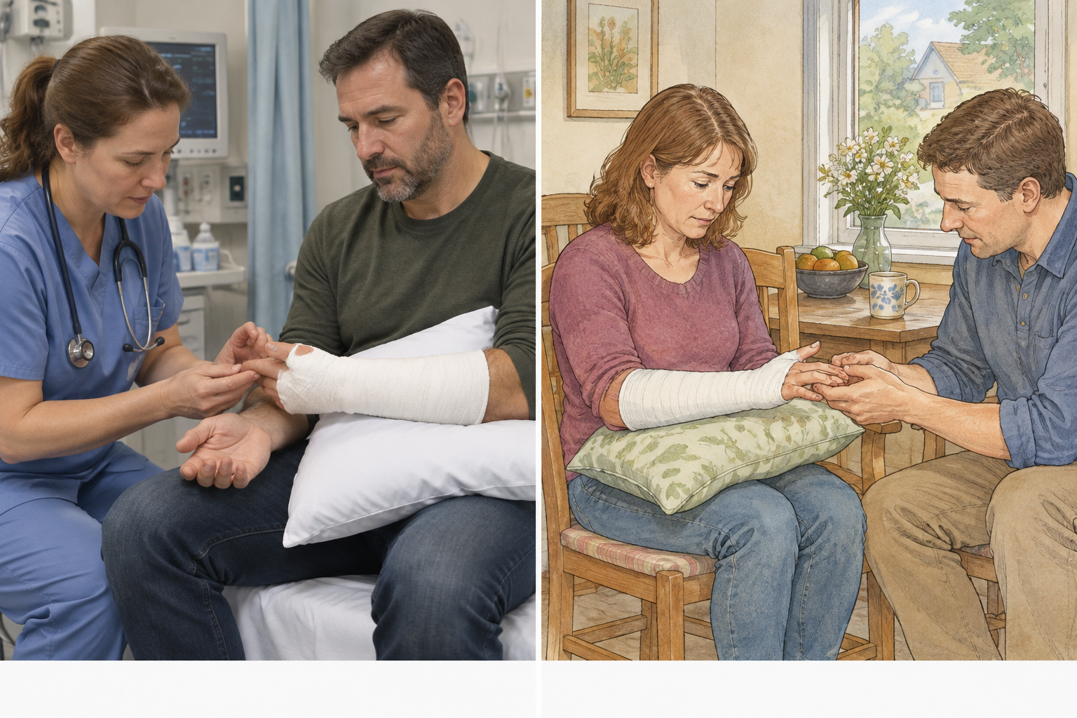تنميل الأصابع بعد الجبيرة: متى تذهب إلى الطوارئ؟