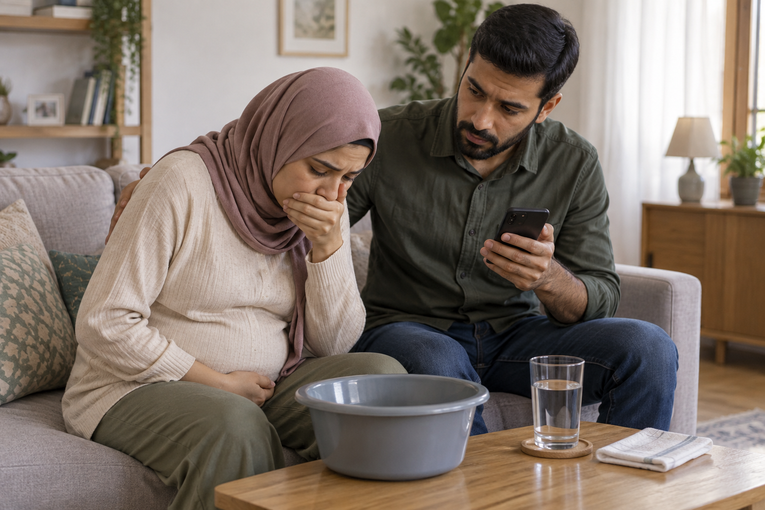 غثيان وقيء الحمل: متى تقلقين؟