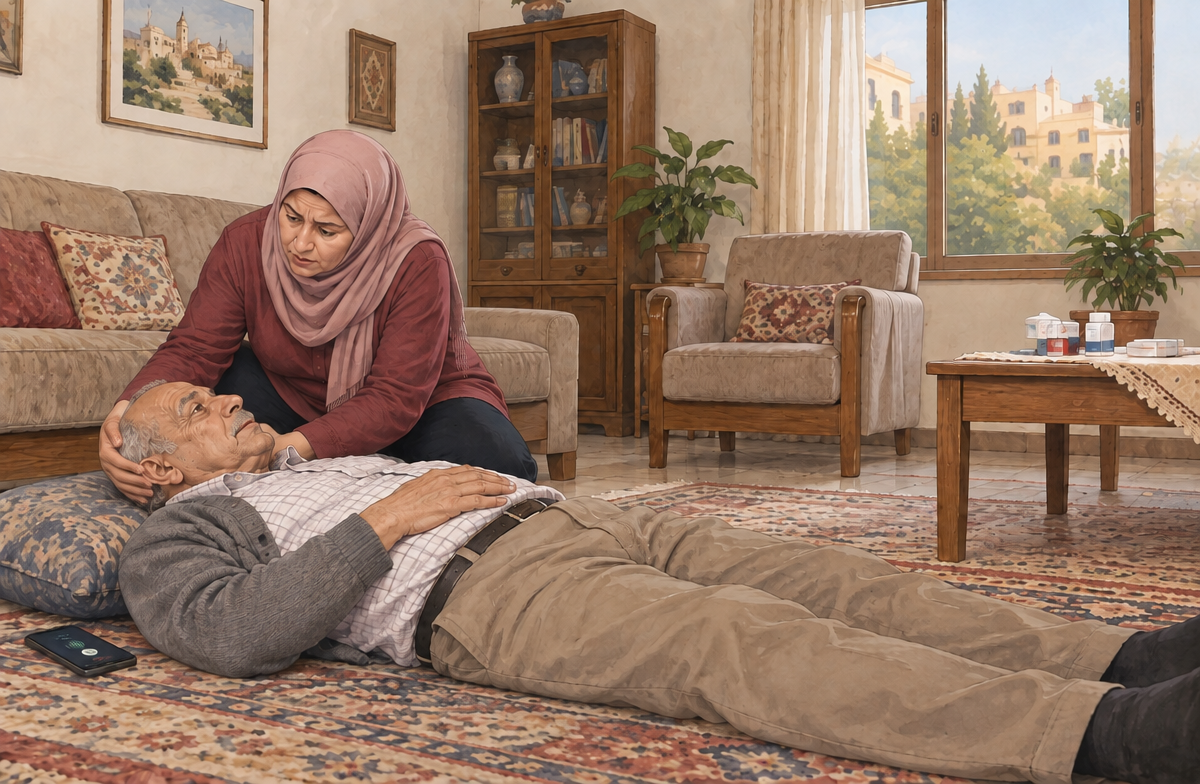 رسم تعليمي: قلل حركة الرأس والرقبة