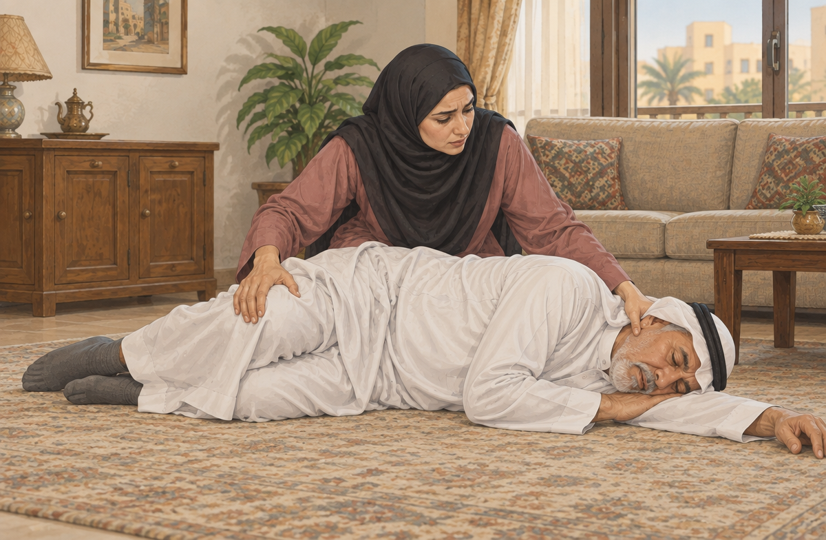 رسم تعليمي: راقب الاستجابة والتنفس
