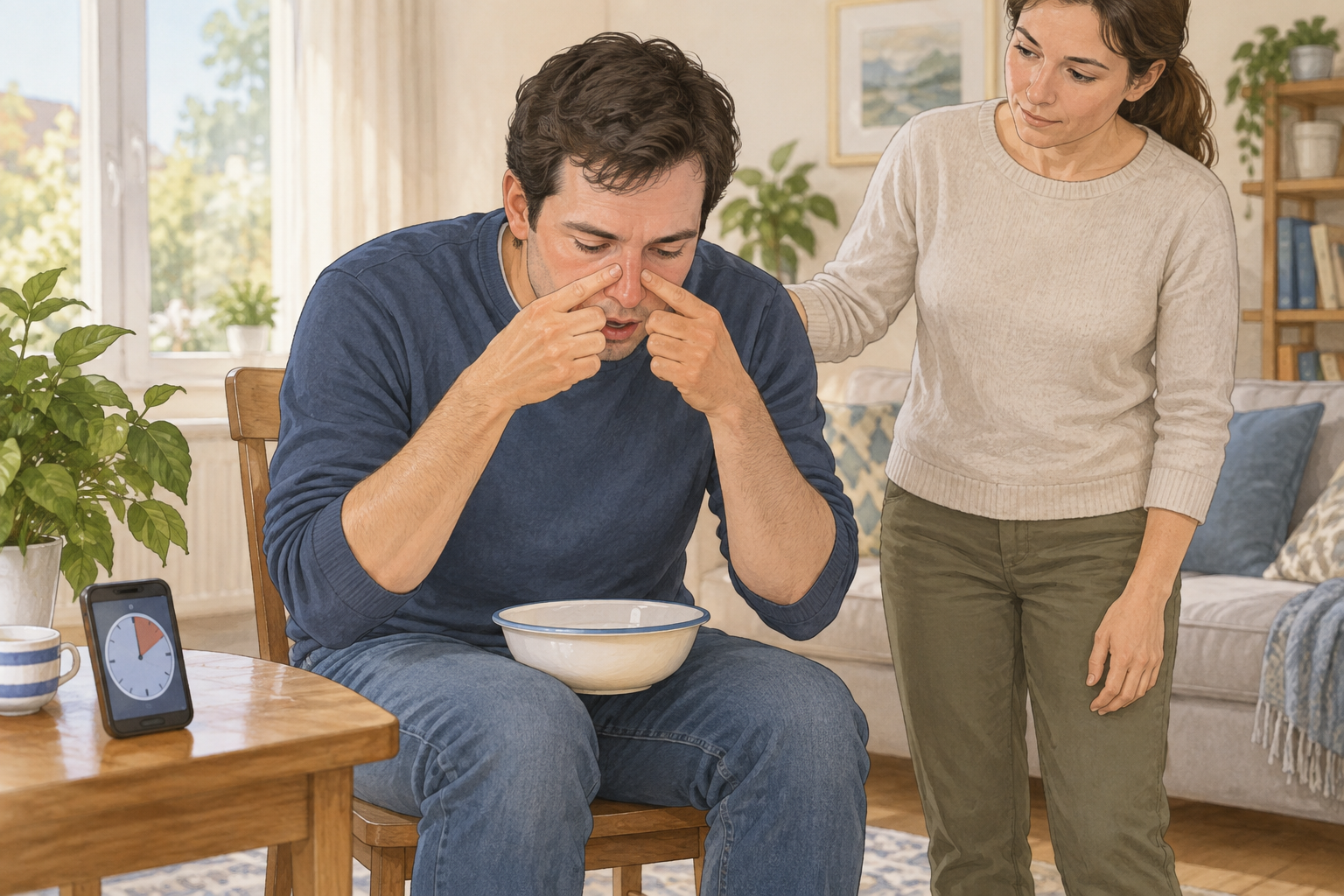 نزف الأنف (الرعاف): الأسباب والعلاج