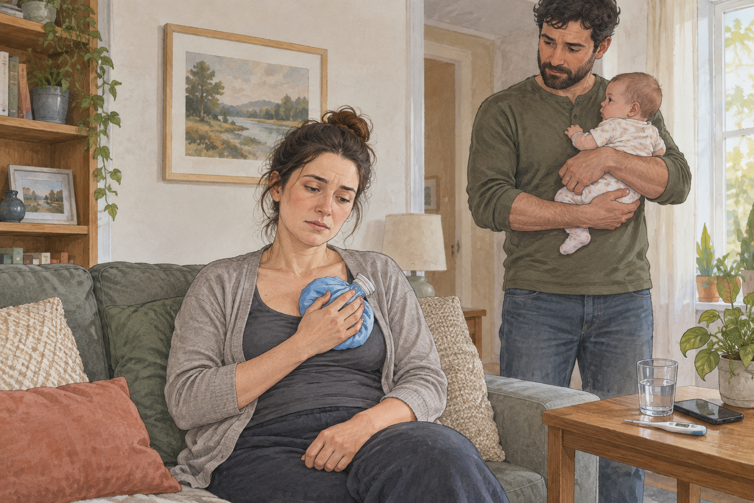 التهاب الضرع: متى يصبح ألم الثدي والحمى حالة طارئة؟