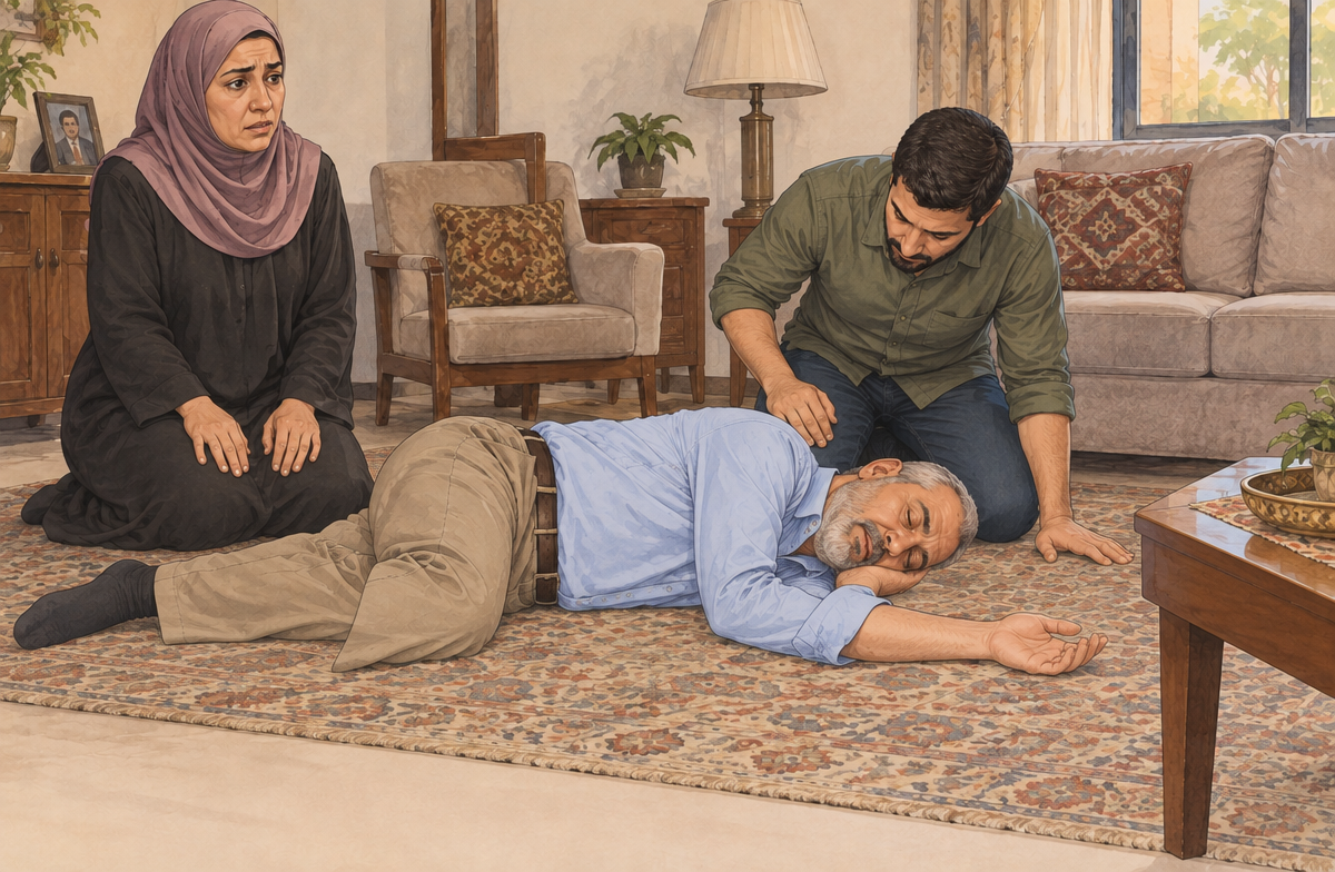 رسم تعليمي: ضع من يتنفس طبيعيا على جانبه