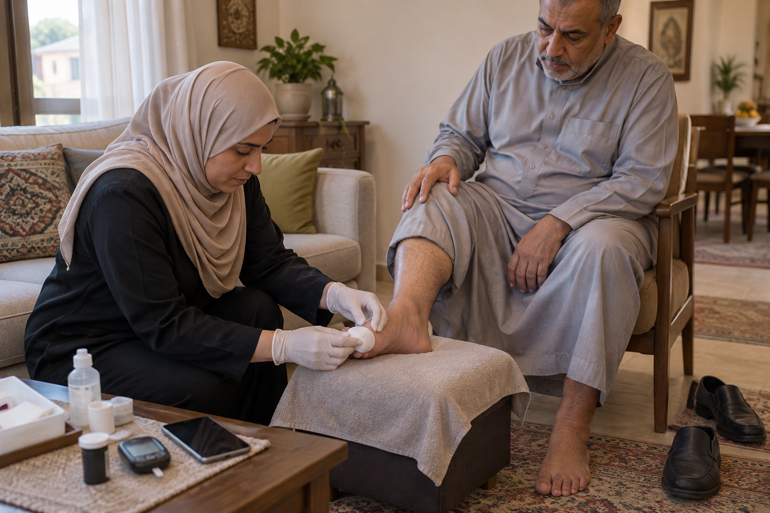 القدم السكرية الطارئة: متى يكون جرح القدم خطرا؟