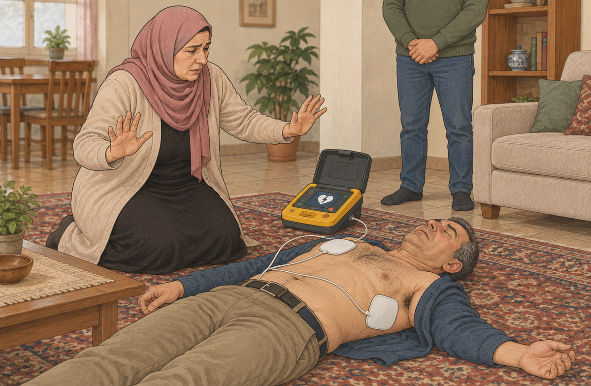 رسم تعليمي: استخدم مزيل الرجفان الآلي