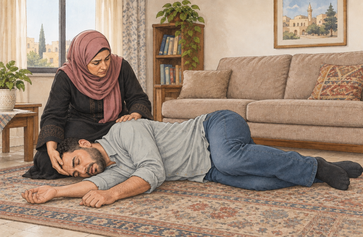 رسم تعليمي: افحص الاستجابة والتنفس