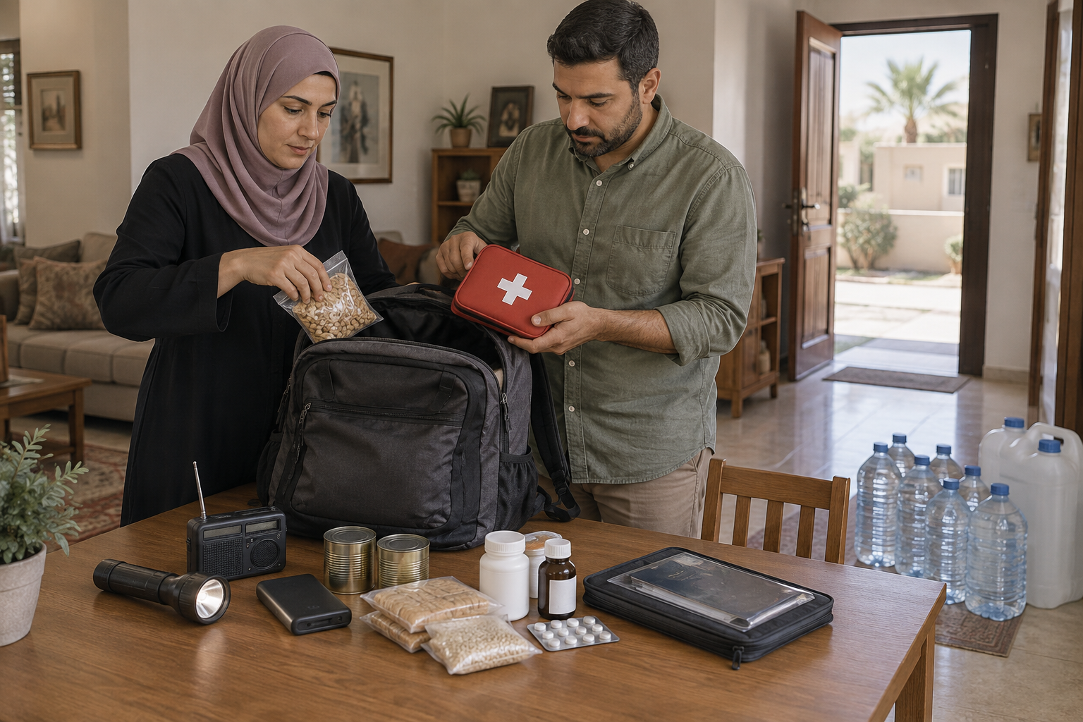 حقيبة الطوارئ للكوارث: تجهيز عملي يكفي 72 ساعة