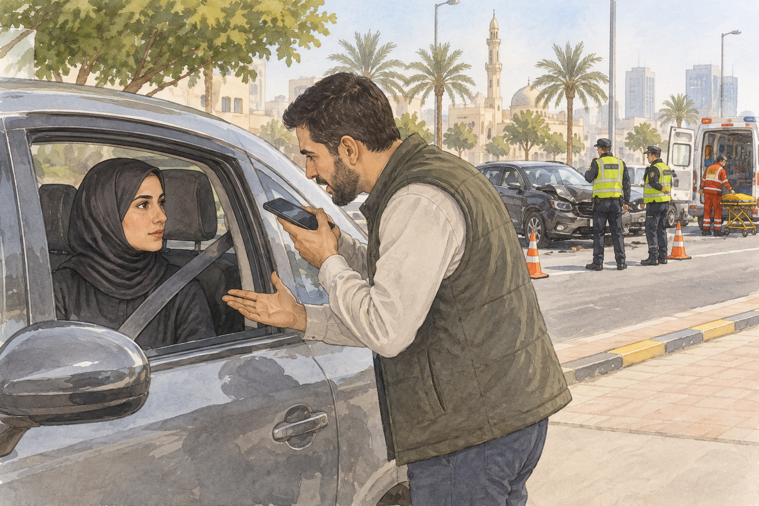 تحريك المصاب في حادث سير دون داع: خطأ قد يزيد الإصابة