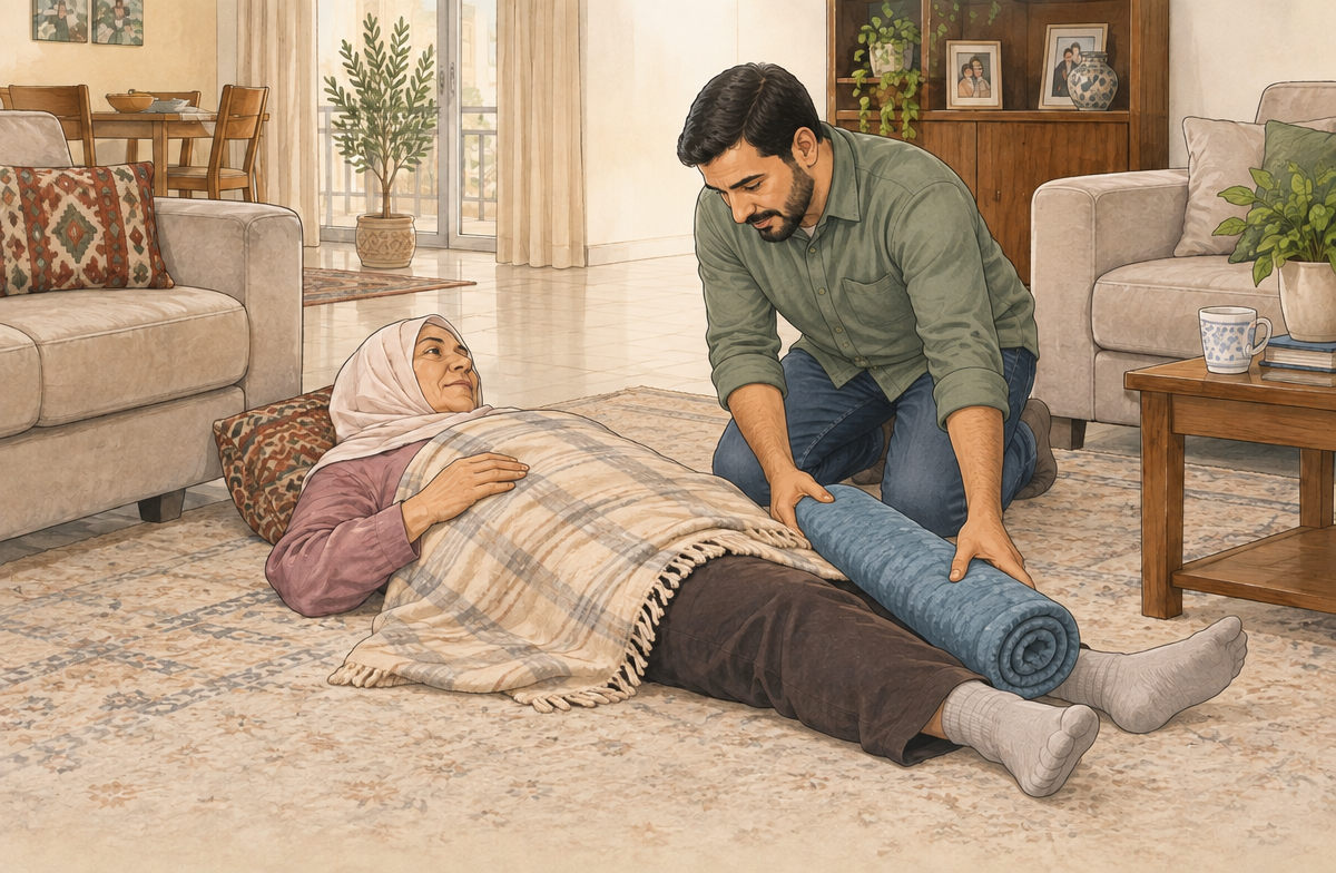 رسم تعليمي: ادعم الساق كما وجدتها