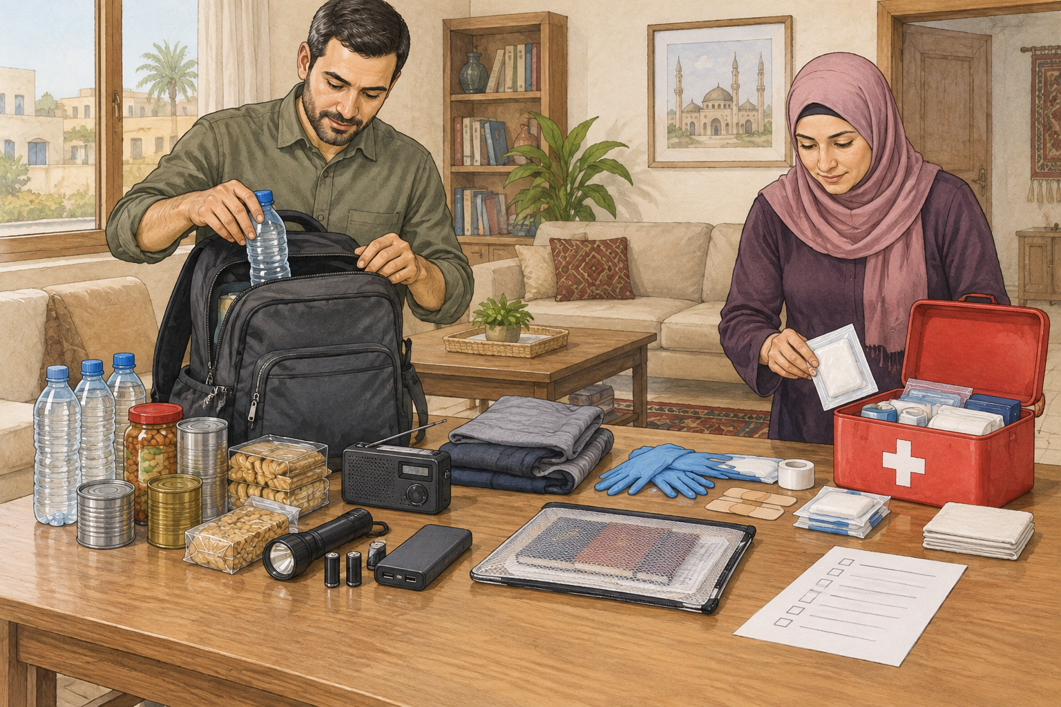 .اساسيات الطوارى وتجهيز صندوق مستلزمات النجاة