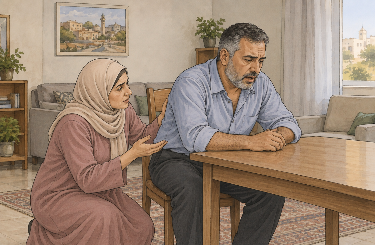 رسم تعليمي: ساعده على اتخاذ وضع يسهل التنفس