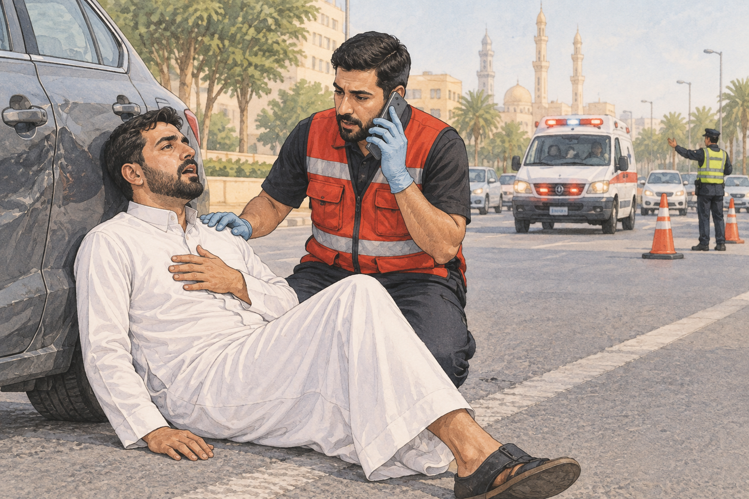 استرواح الصدر: إسعاف تجمع الهواء حول الرئة بعد الإصابة