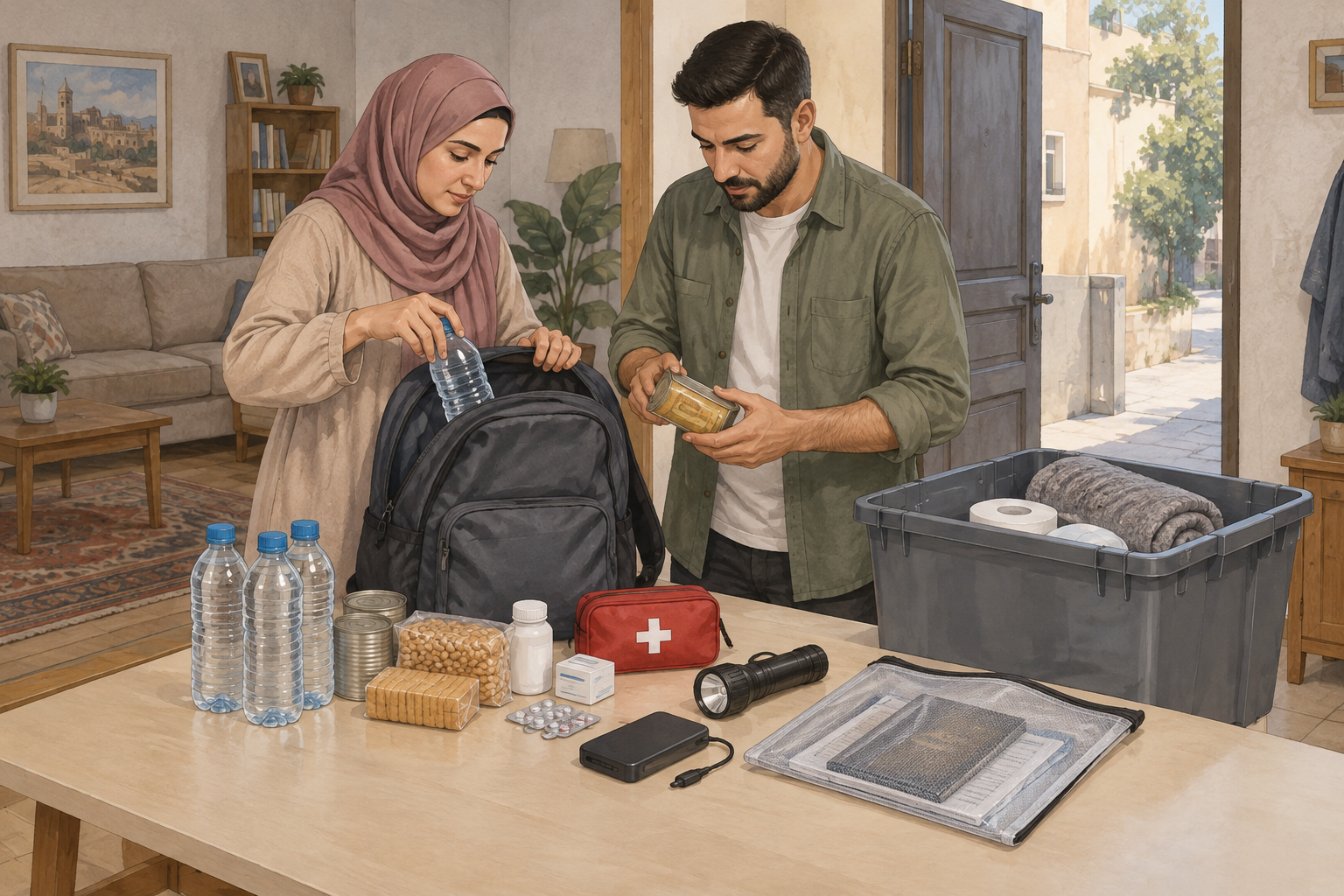 حقيبة الطوارئ الأسرية: ماذا تضع فيها وكيف تجهزها؟