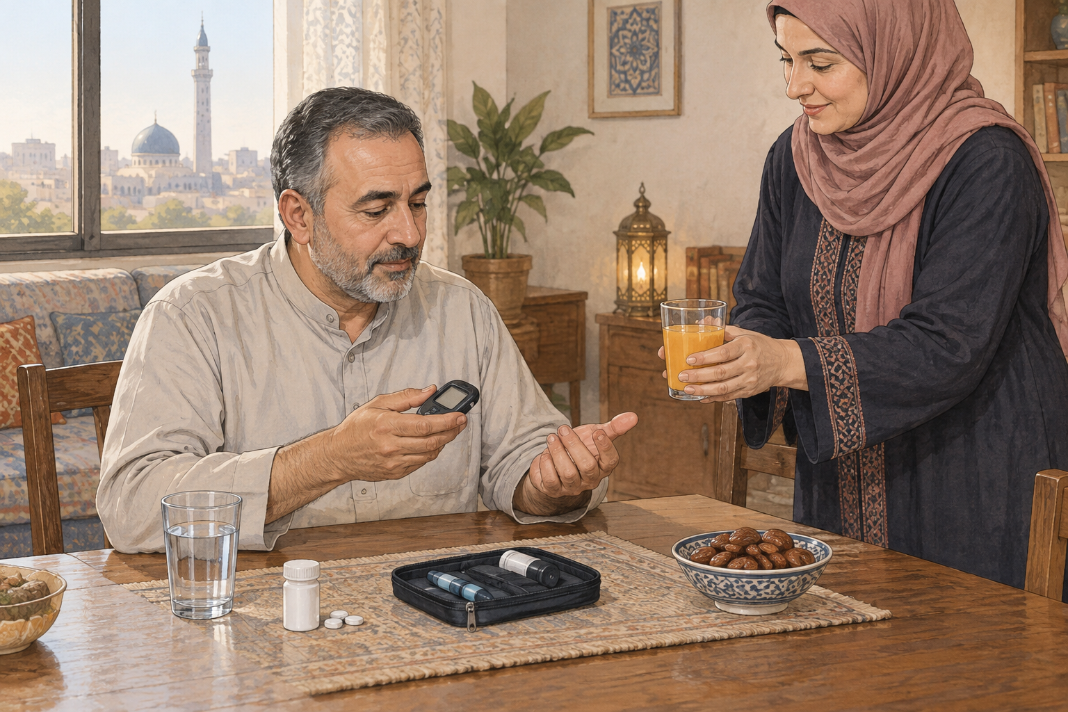 متى يفطر مريض السكر فورا؟ علامات الخطر وخطة التصرف