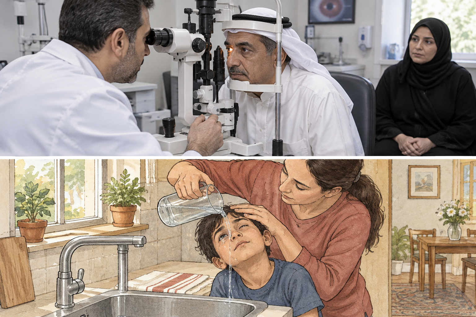 ومضات وأجسام طافية بالعين: متى تقلق؟