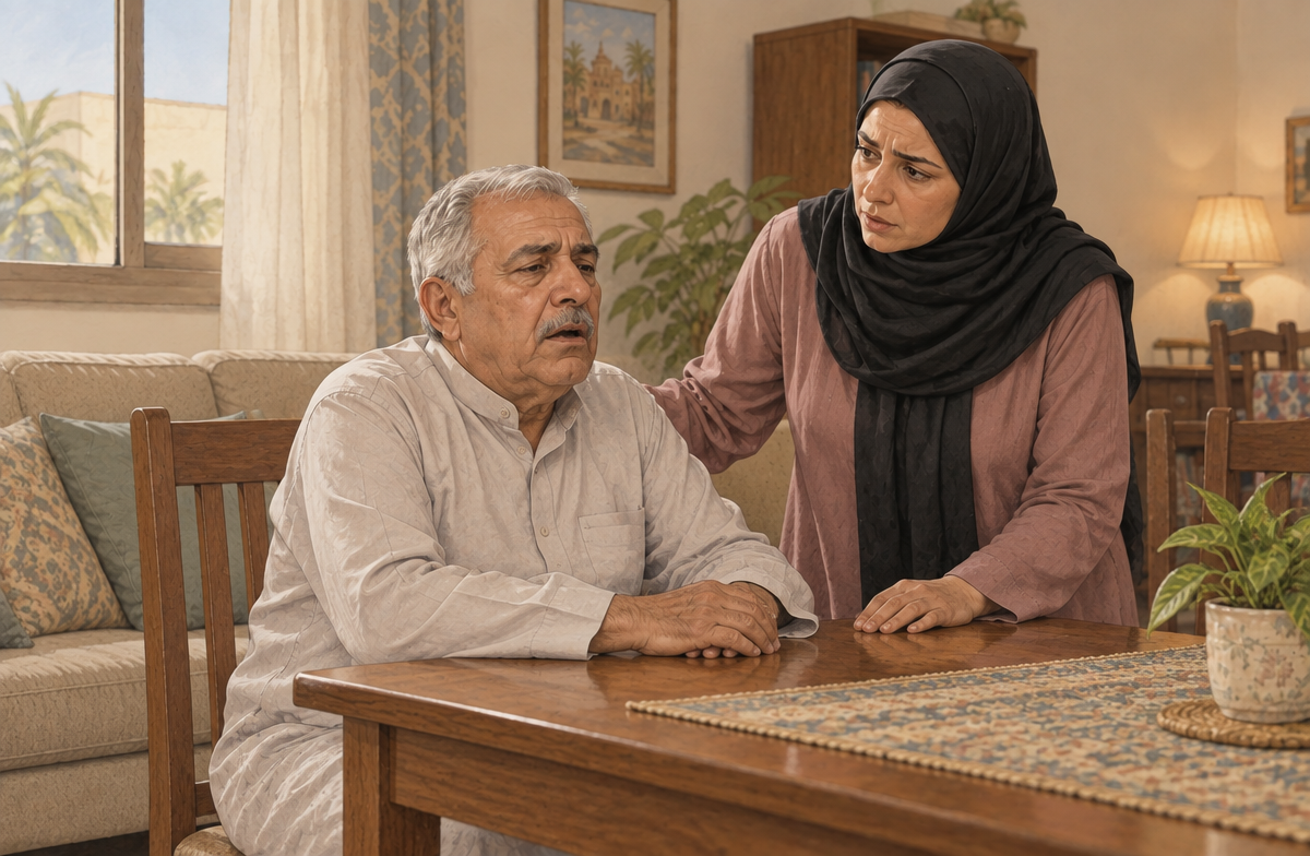 رسم تعليمي: ساعده على اتخاذ وضعية مريحة