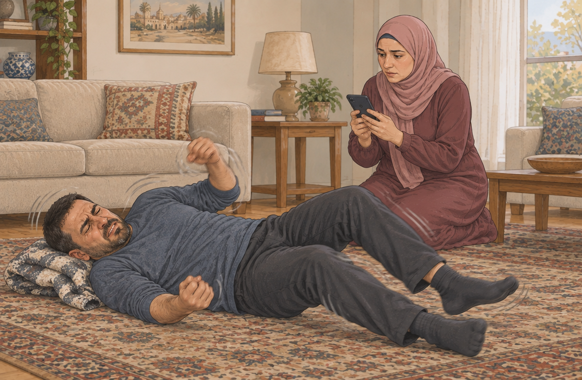 رسم تعليمي: خفف المثيرات واحم المصاب من الإصابة