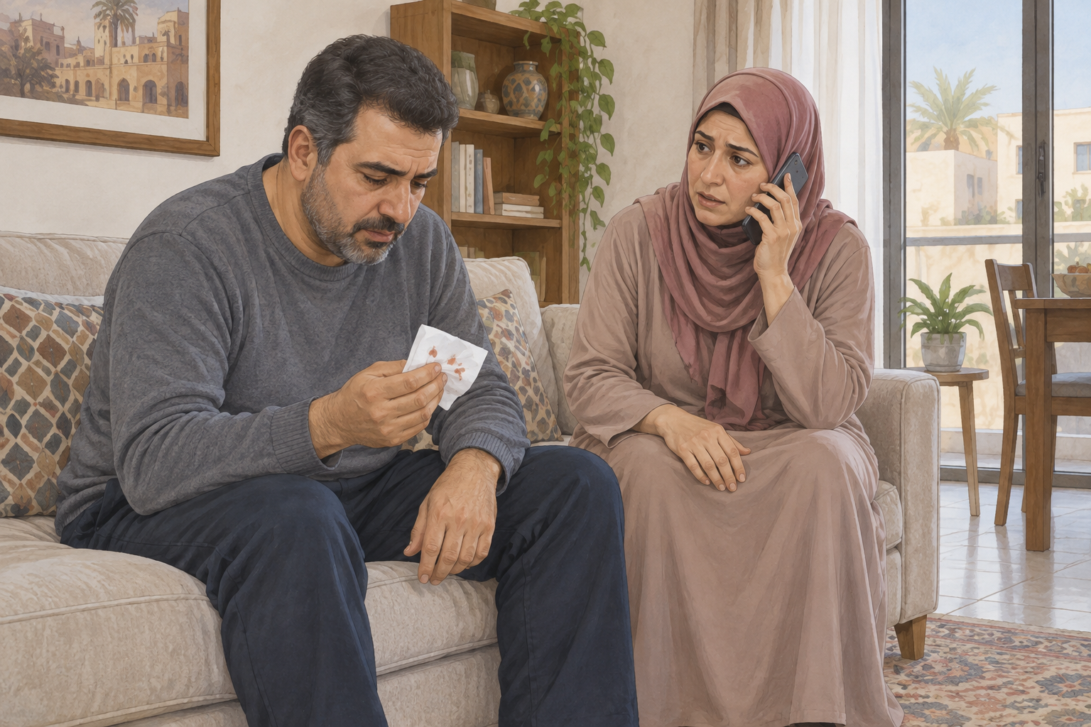 سعال مع بلغم دموي أو صدئ: متى تحتاج إلى الطوارئ؟