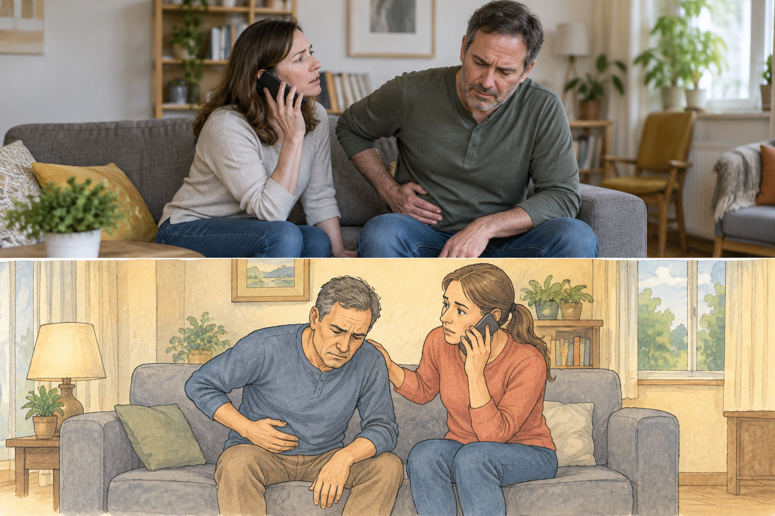 ألم البطن من حول السرة إلى أسفل اليمين: متى تذهب للطوارئ؟