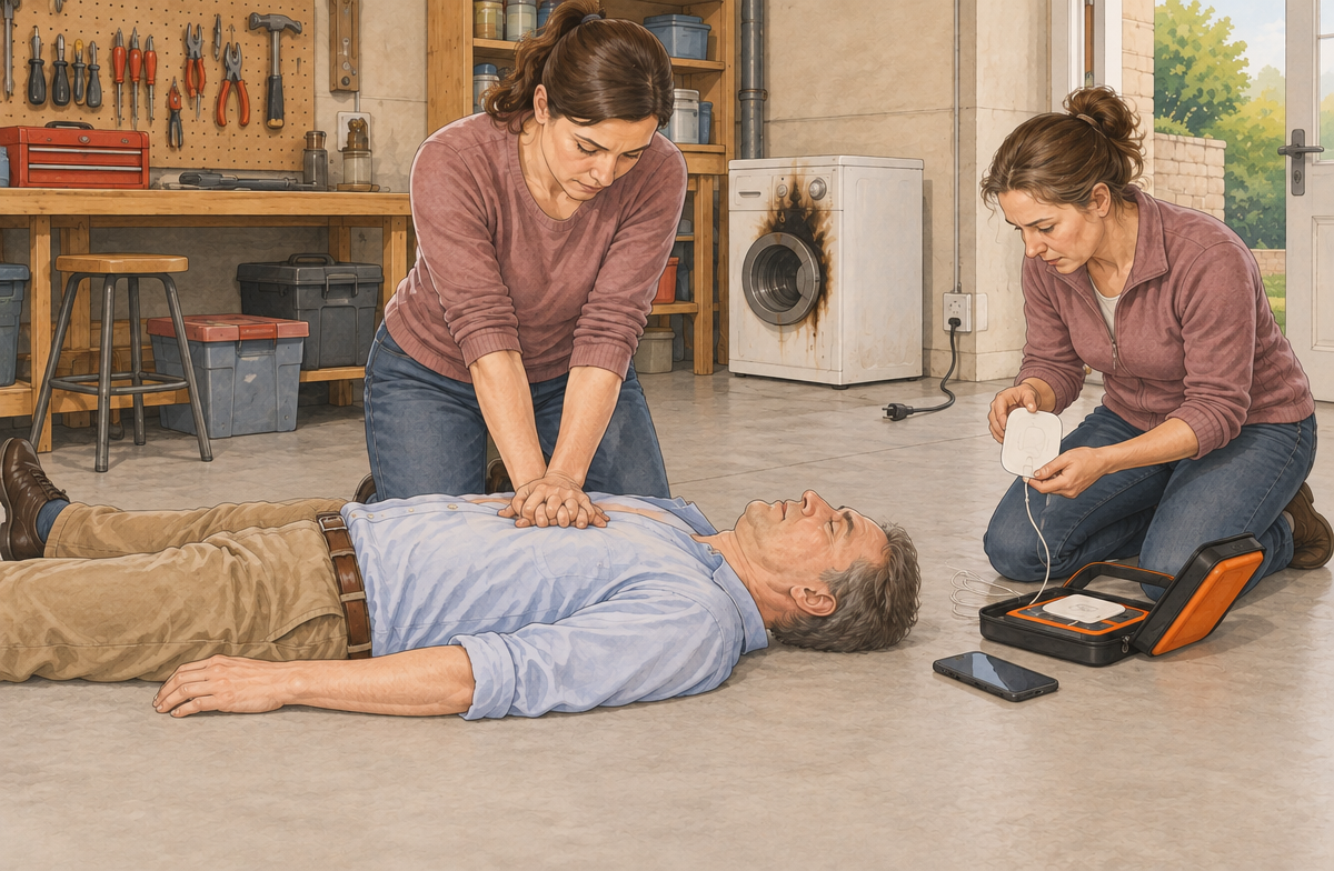 الإنعاش للمصاب بالصعق الكهربائي: افصل الخطر وابدأ CPR