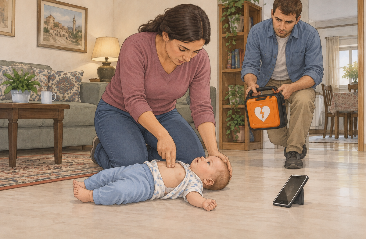 الإنعاش القلبي الرئوي (CPR) للاطفال والرضع