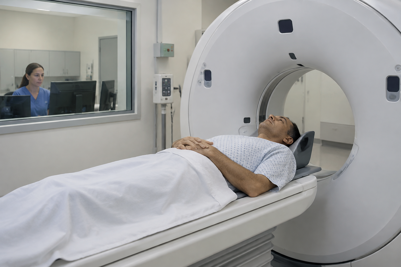 الأشعة المقطعية على الجيوب الأنفية — Paranasal sinus computed tomography (CT) — صورة توضيحية للفحص