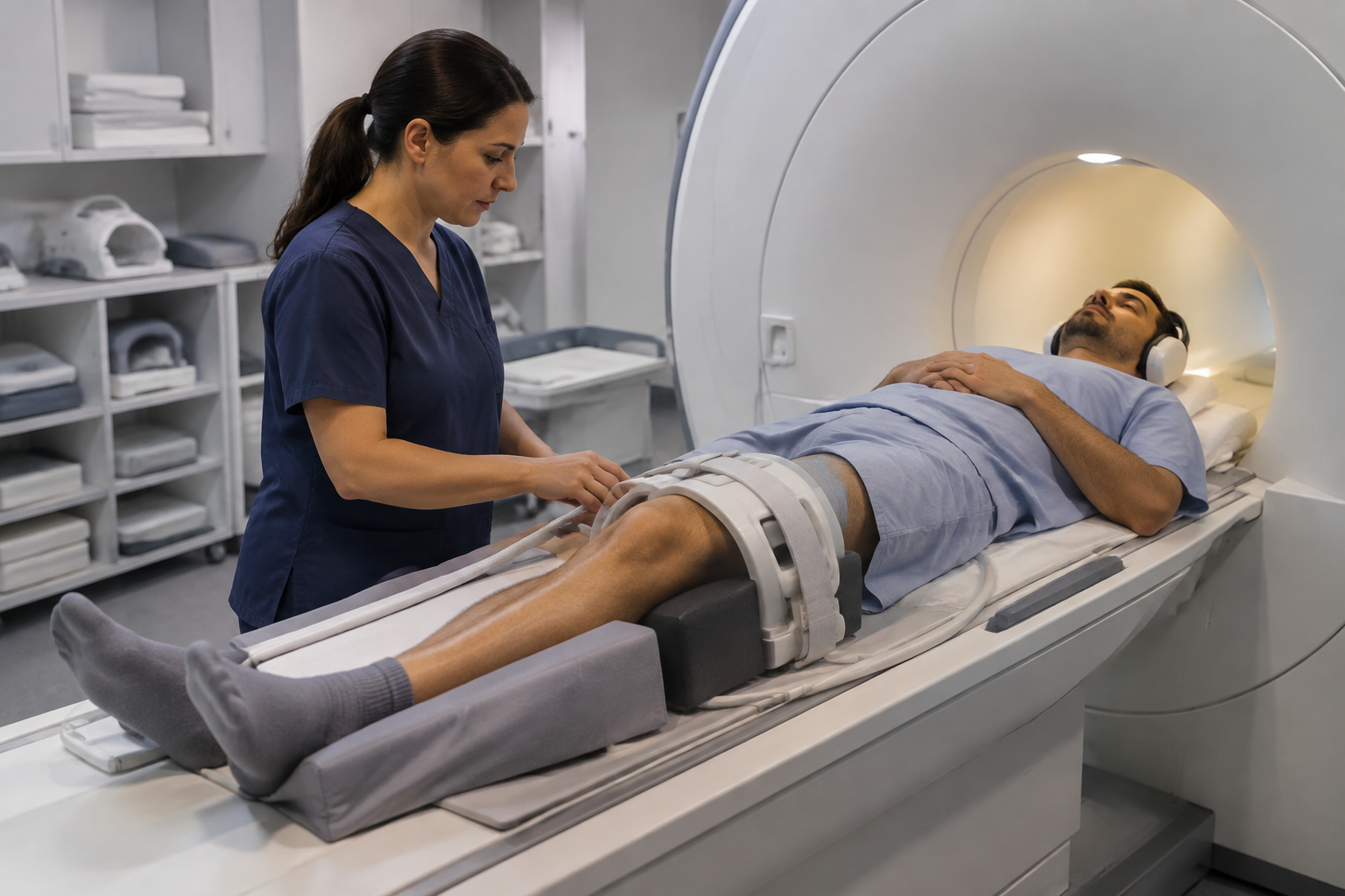 الرنين المغناطيسي للعضلات — Magnetic resonance imaging of muscles (MRI) — صورة توضيحية للفحص