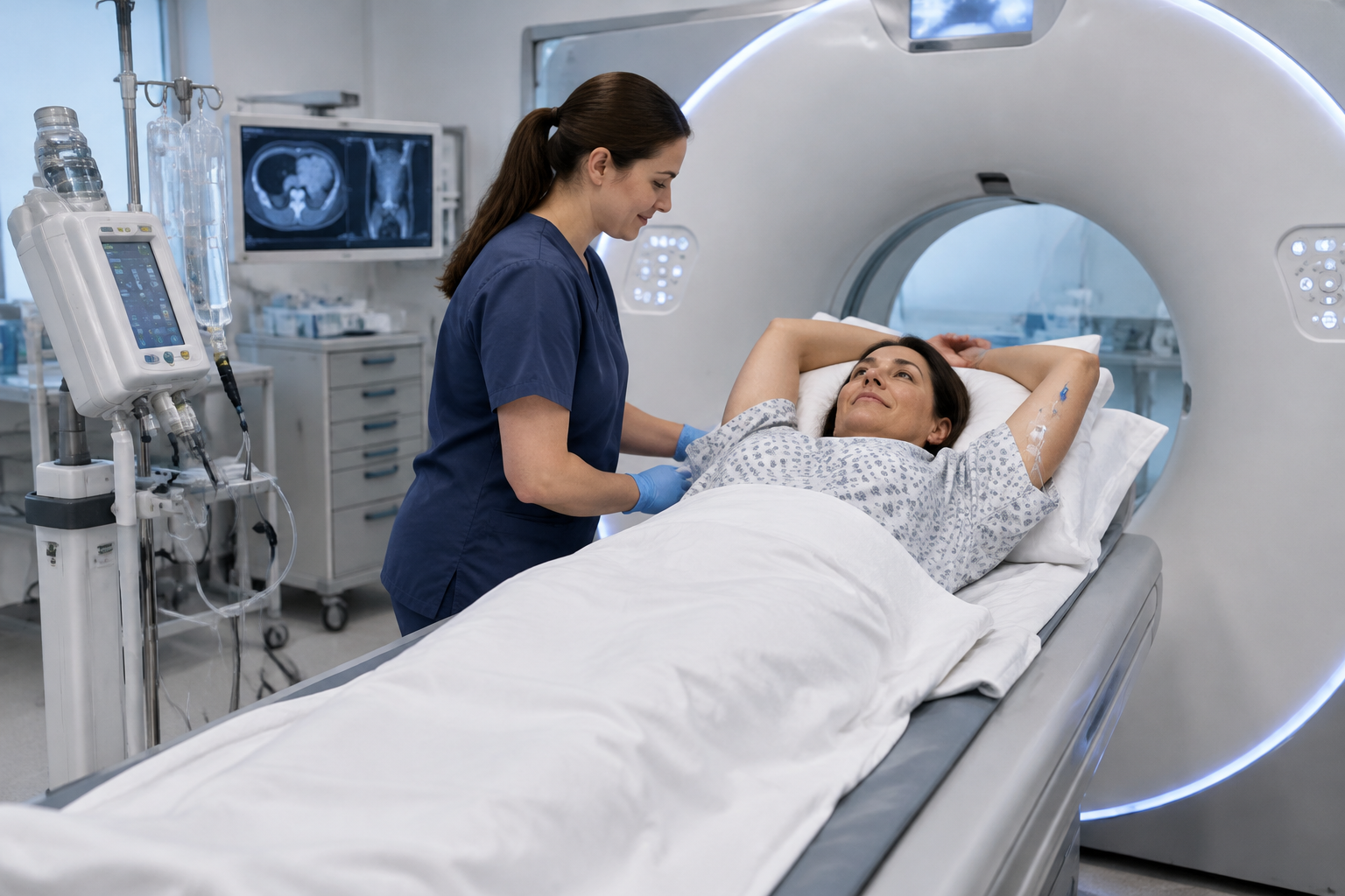 تصوير الجهاز البولي بالأشعة المقطعية — Computed tomography urography (CTU) — صورة توضيحية للفحص