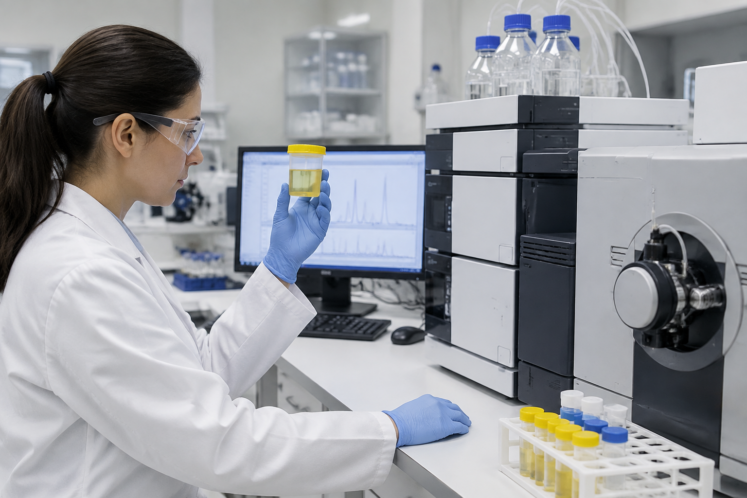 تحليل القنبيات الاصطناعية — Synthetic cannabinoid testing — صورة توضيحية للفحص