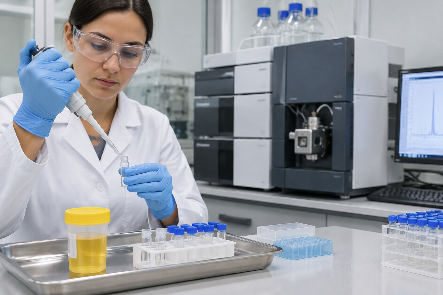 تحليل مستقلبات المبيدات الفوسفورية العضوية — Organophosphate pesticide metabolite testing — صورة توضيحية للفحص
