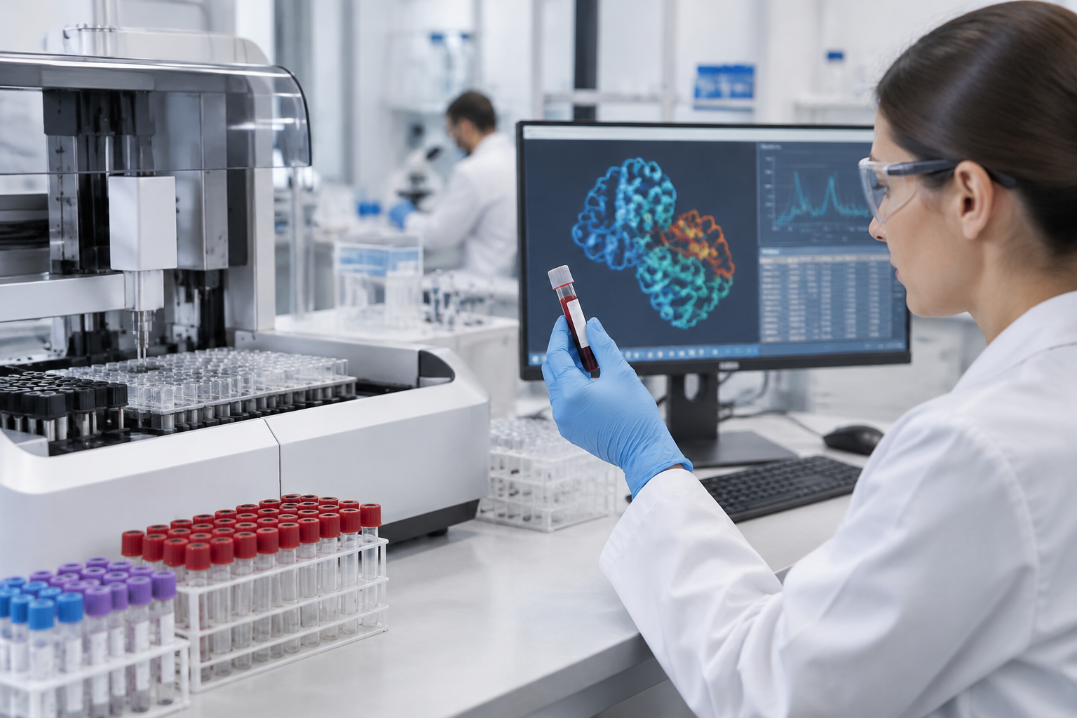 تحليل أجسام الأكياس المائية المضادة — صورة توضيحية للفحص