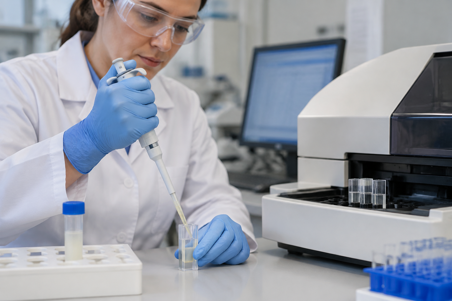 تحليل الفركتوز في السائل المنوي — Seminal fluid fructose assay — صورة توضيحية للفحص