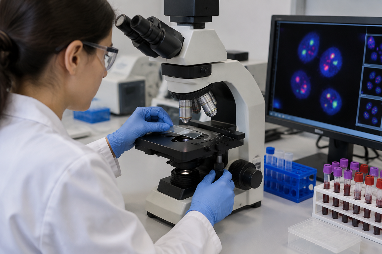 فحص إعادة ترتيب FGFR1 — Fibroblast growth factor receptor 1 rearrangement testing (FGFR1) — صورة توضيحية للفحص
