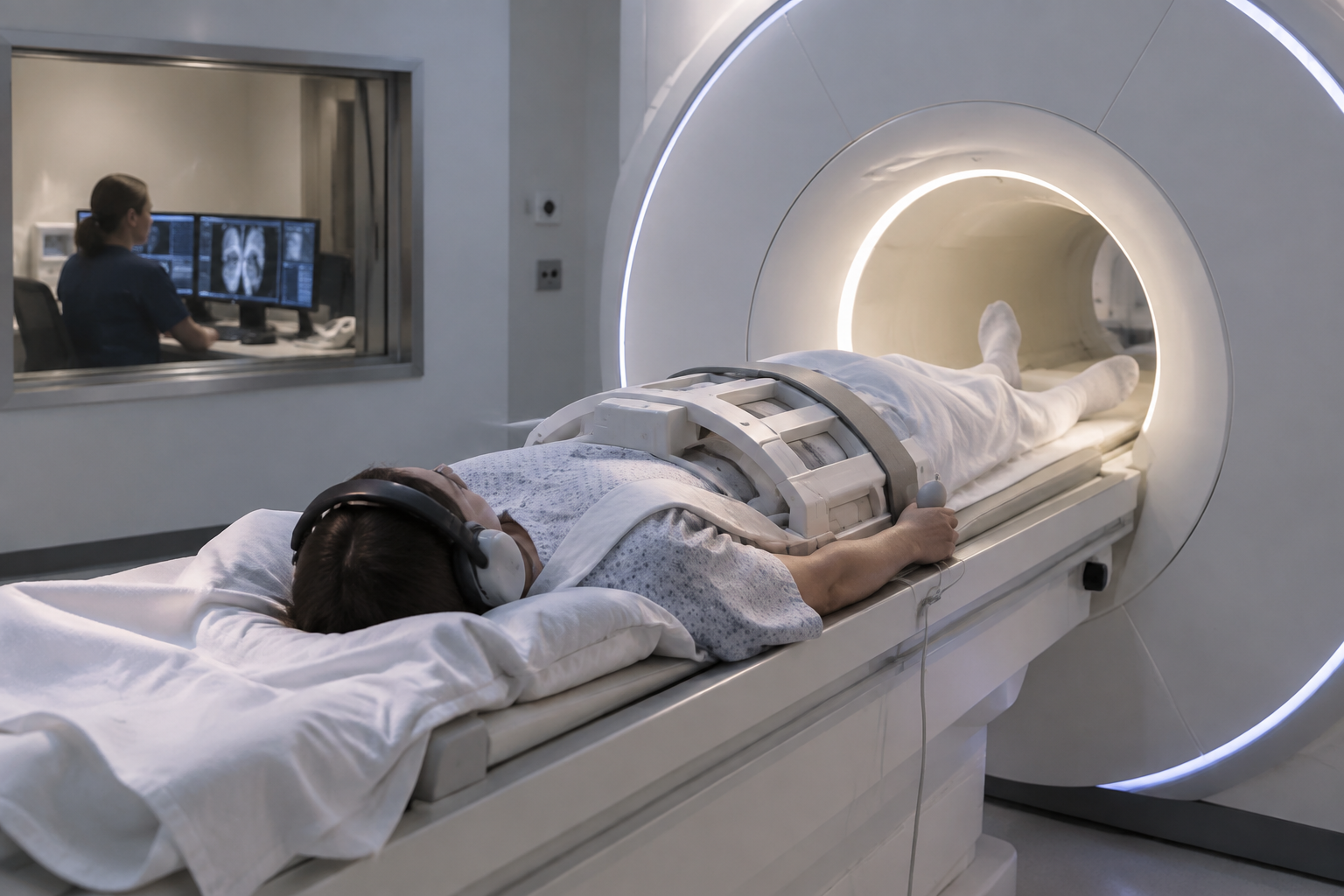 تصوير القنوات البولية بالرنين الوظيفي دون صبغة يودية — Functional magnetic resonance urography without iodinated contrast (MRU) — صورة توضيحية للفحص