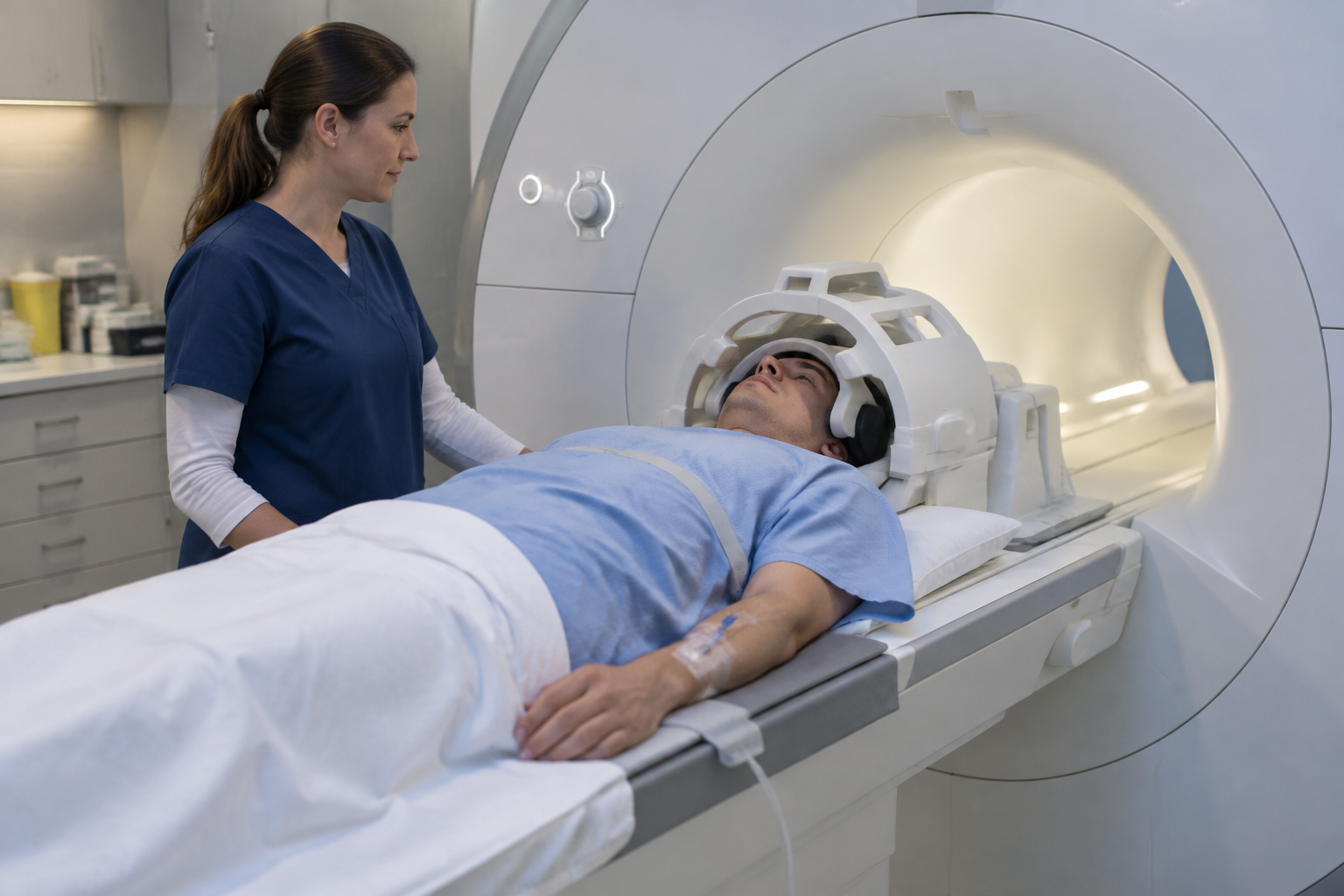 تصوير تروية المخ بالرنين المغناطيسي — Brain Perfusion Magnetic Resonance Imaging (MRI) — صورة توضيحية للفحص