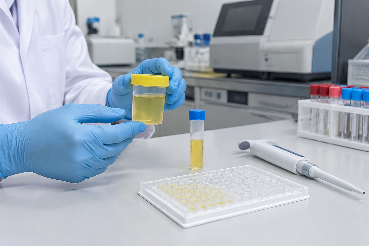 تحليل مستضد بلاستوميسيس — Blastomyces Antigen Test — صورة توضيحية للفحص
