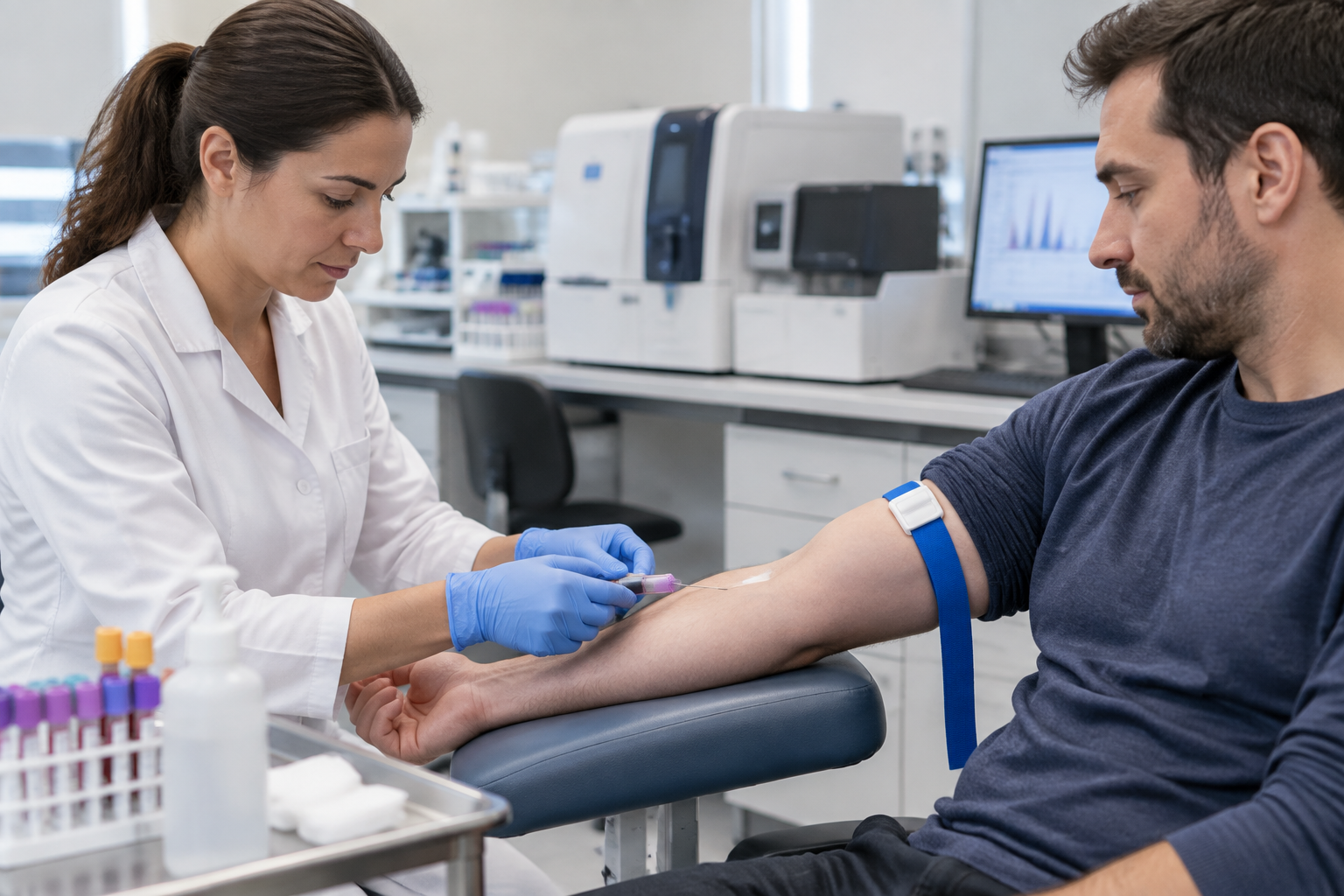 فحص توسعات ATXN1 وATXN2 وATXN3 للرنح الوراثي — ATXN1, ATXN2, and ATXN3 Expansion Testing for Hereditary Ataxia — صورة توضيحية للفحص