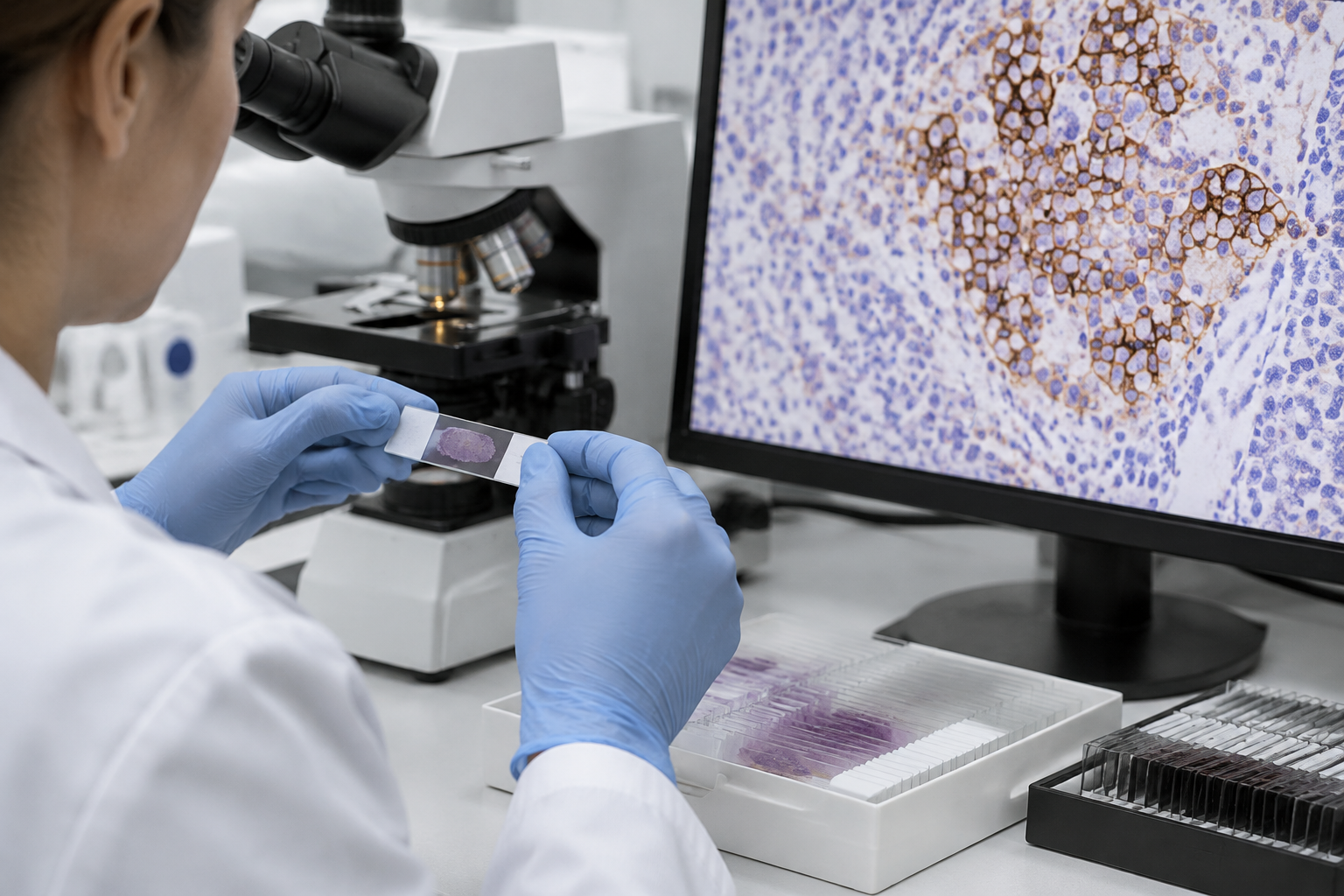 فحص التعبير المناعي لـ CD30 — CD30 Immunohistochemical Expression Testing — صورة توضيحية للفحص