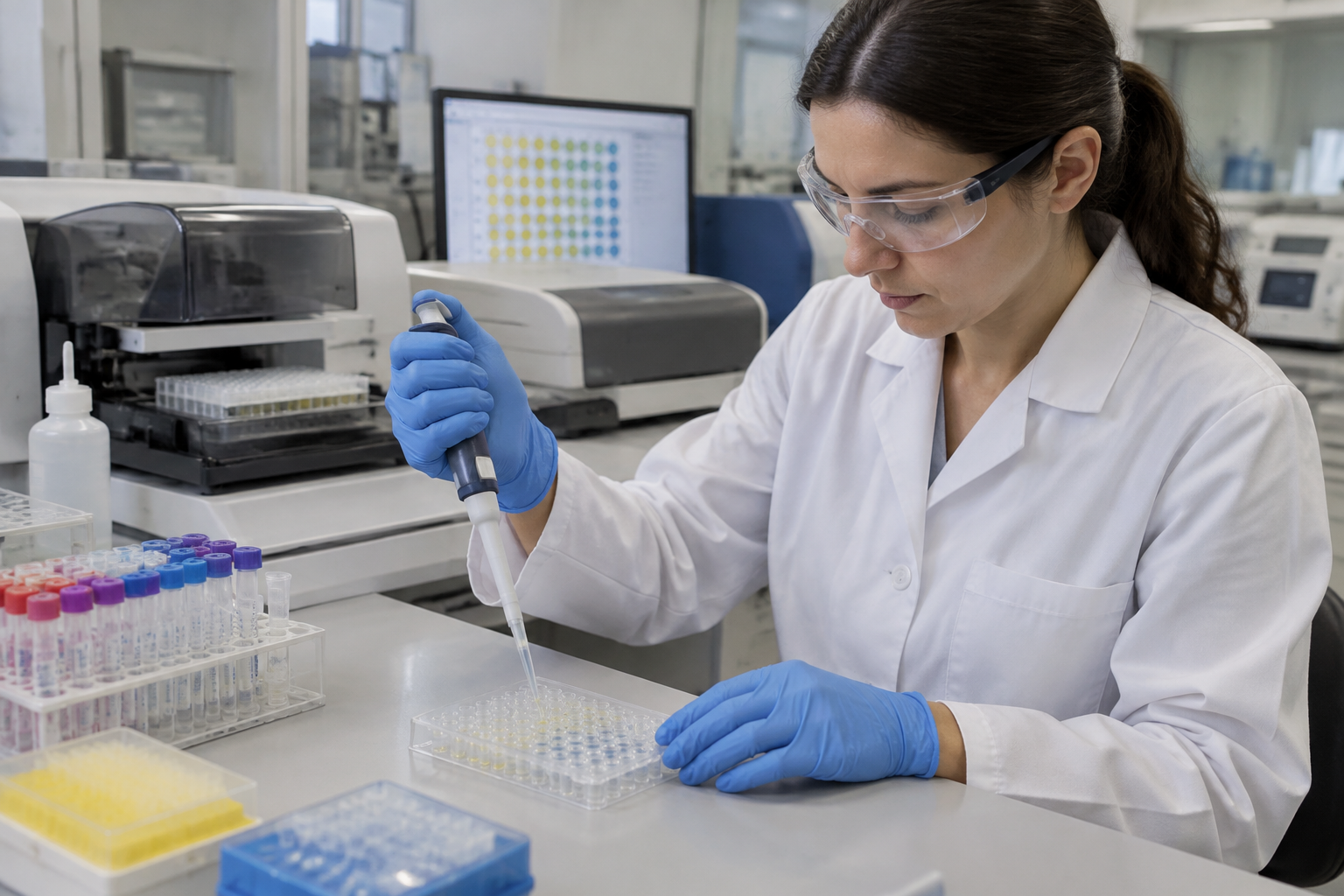 اختبار MAIGA لأجسام العدلات المضادة — Monoclonal Antibody Immobilization of Granulocyte Antigens Assay for Antineutrophil Antibodies (MAIGA) — صورة توضيحية للفحص
