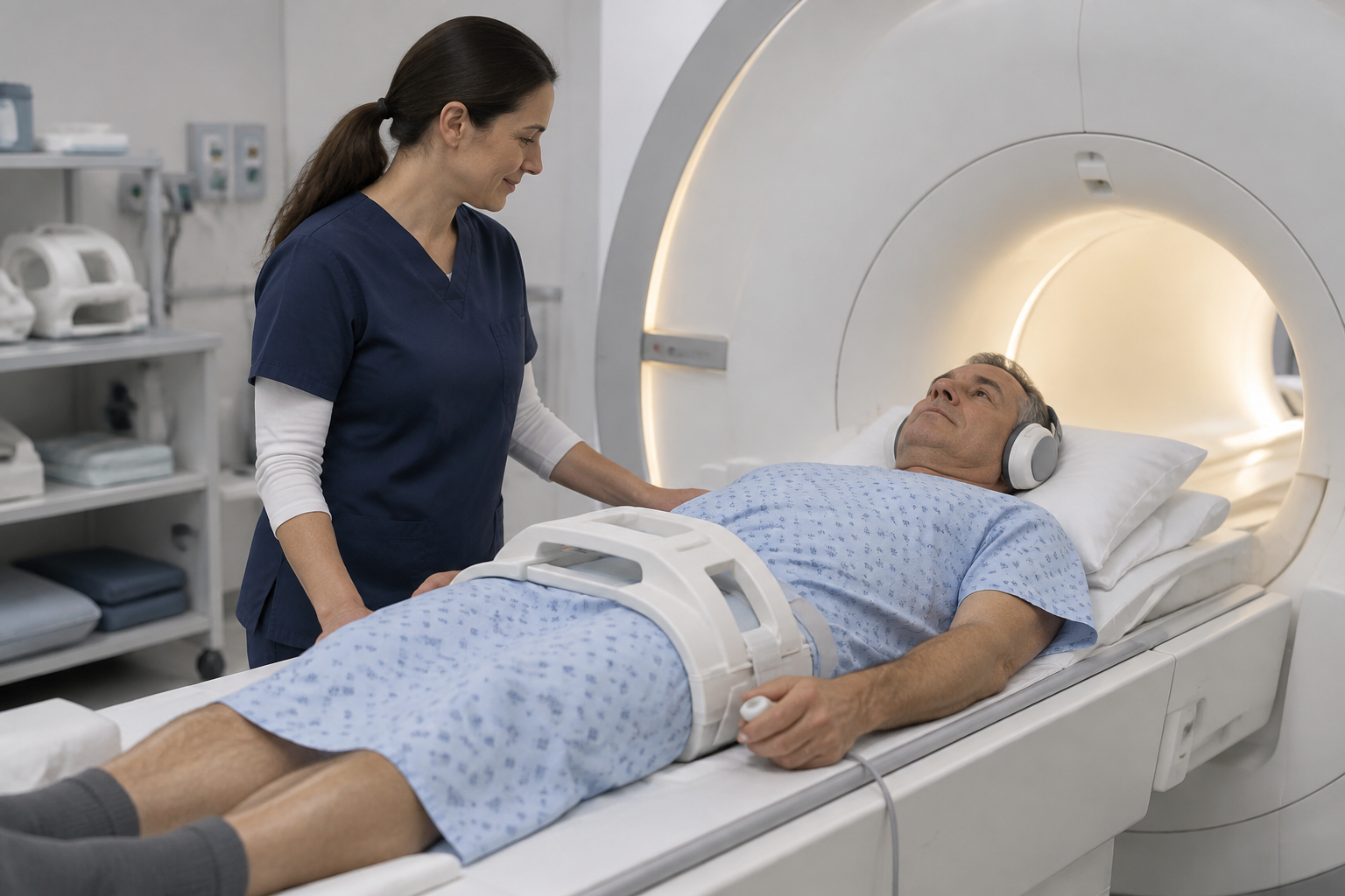 الرنين المغناطيسي للبروستاتا بتقييم PI-RADS — Prostate Magnetic Resonance Imaging with Prostate Imaging Reporting and Data System Assessment (MRI, PI-RADS) — صورة توضيحية للفحص