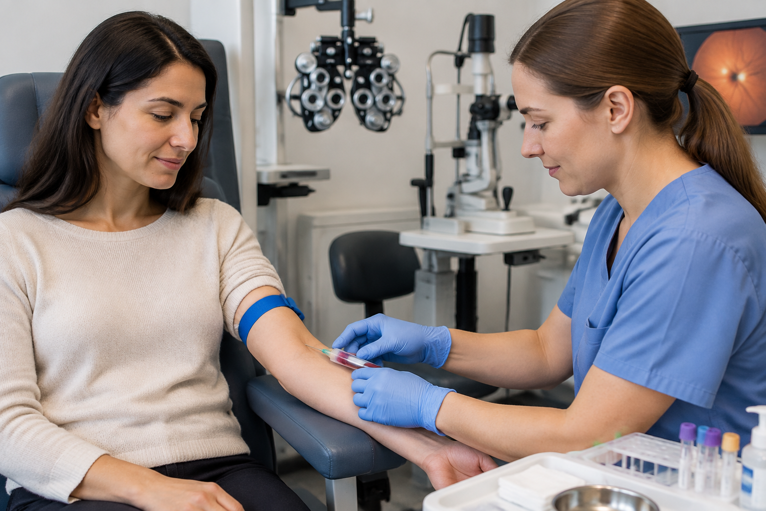 فحص جين ABCA4 لمرض ستارغاردت — ABCA4 Gene Testing for Stargardt Disease — صورة توضيحية للفحص